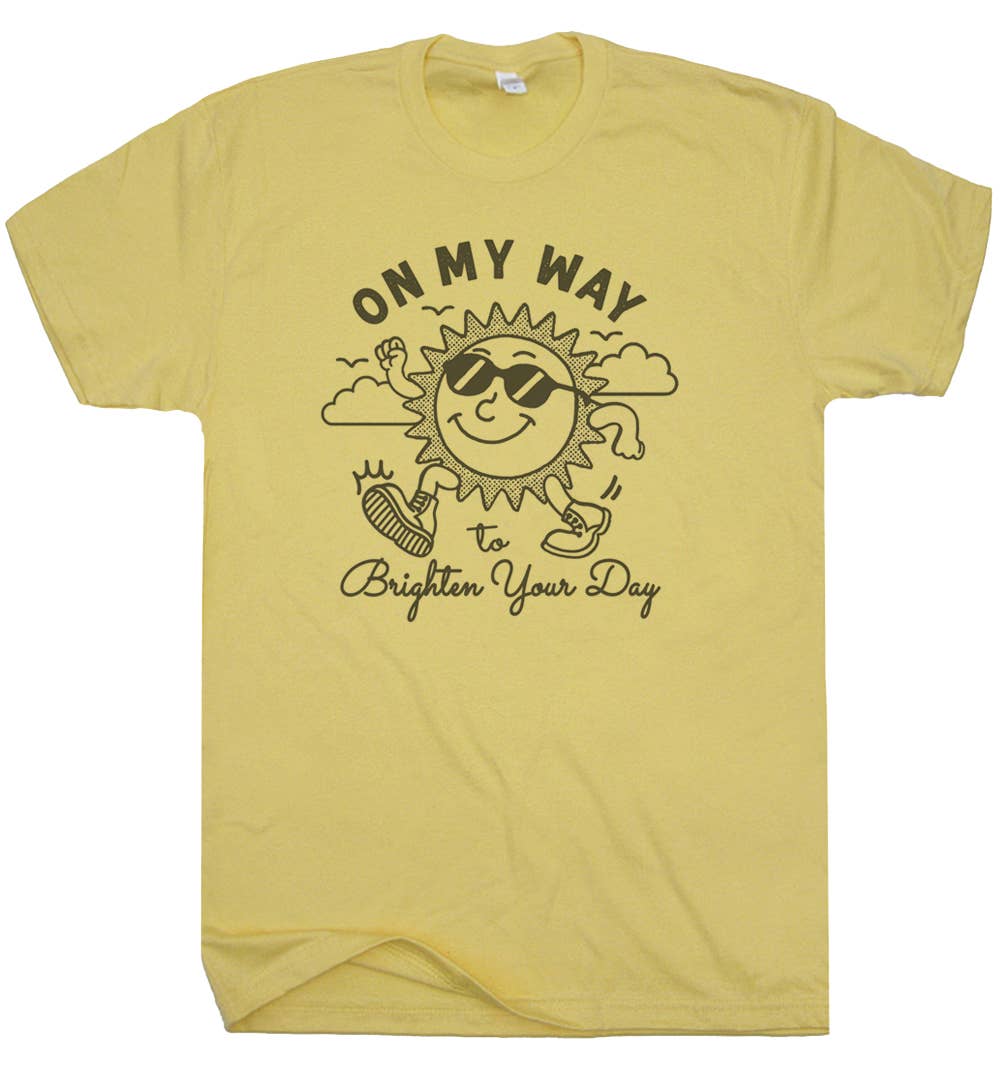 On My Way Sunshine Shirt Cute Funny Vintage Graphic T Shirt