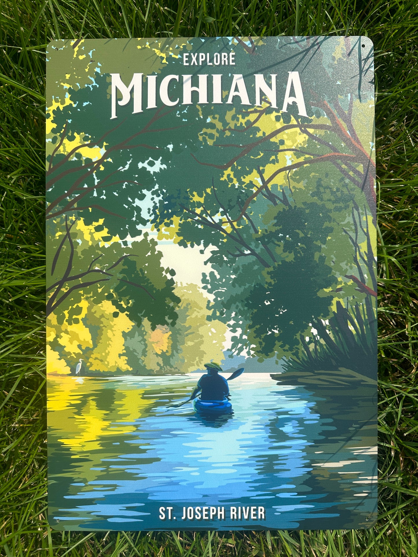 explore michiana metal sign inrugco