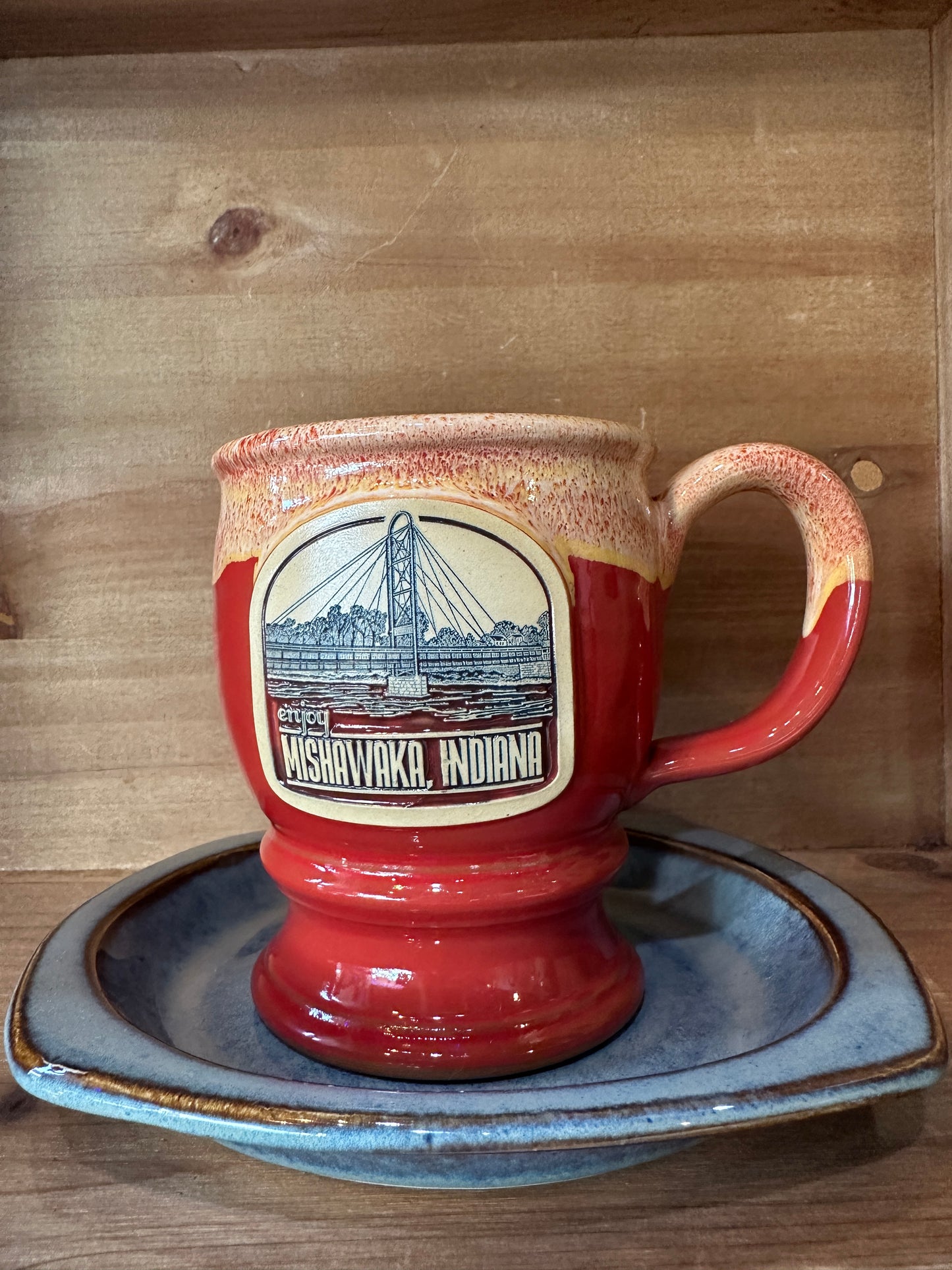 harvest orange mishawaka indiana mug