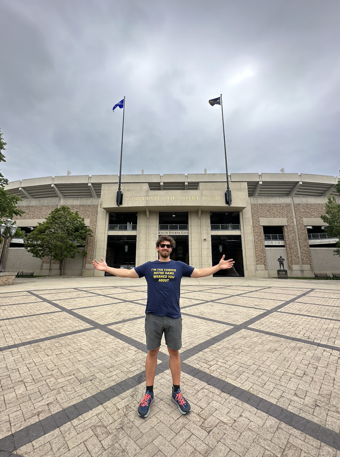 I'm the townie Notre dame warned you about south bend indiana shirt
