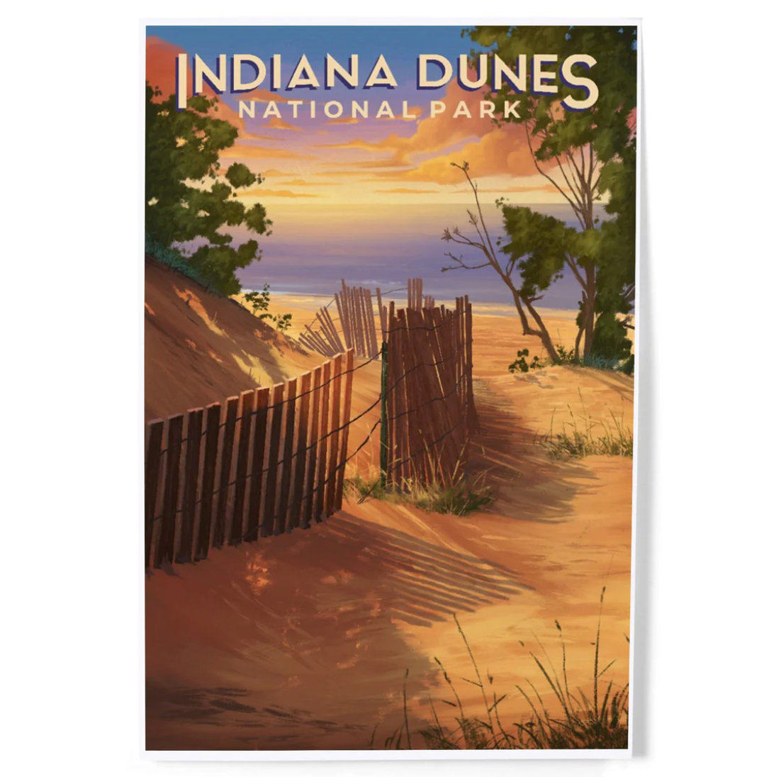 indiana dunes national park magnet