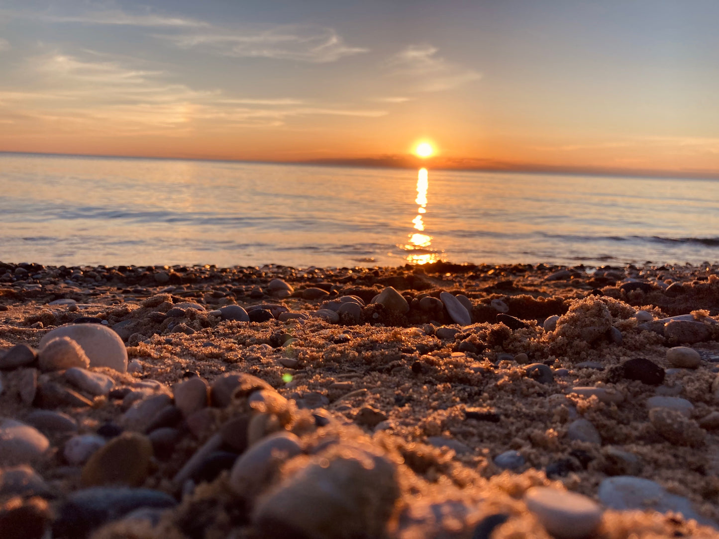 lake michigan sunset