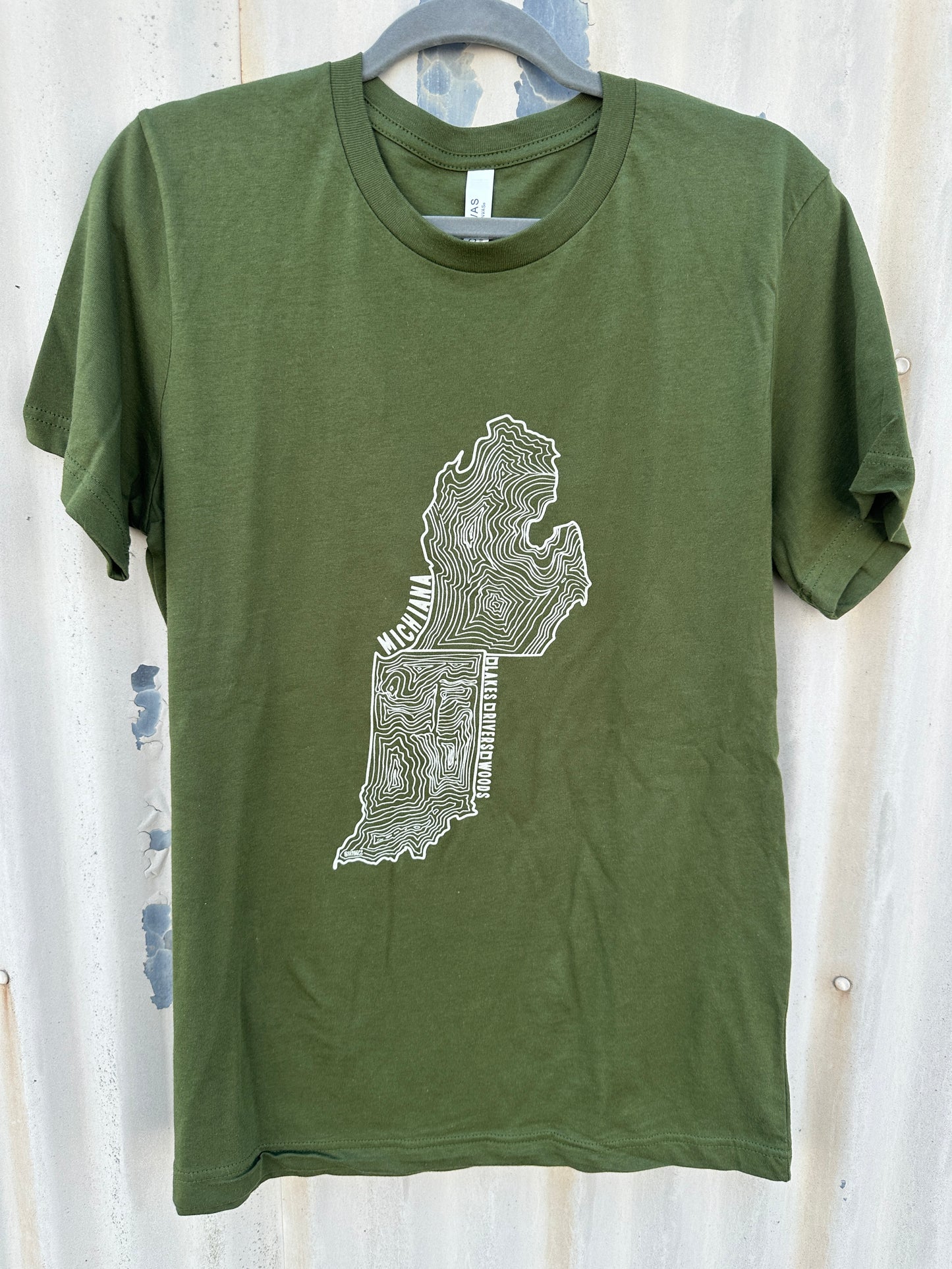 michiana lakes rivers wood tee