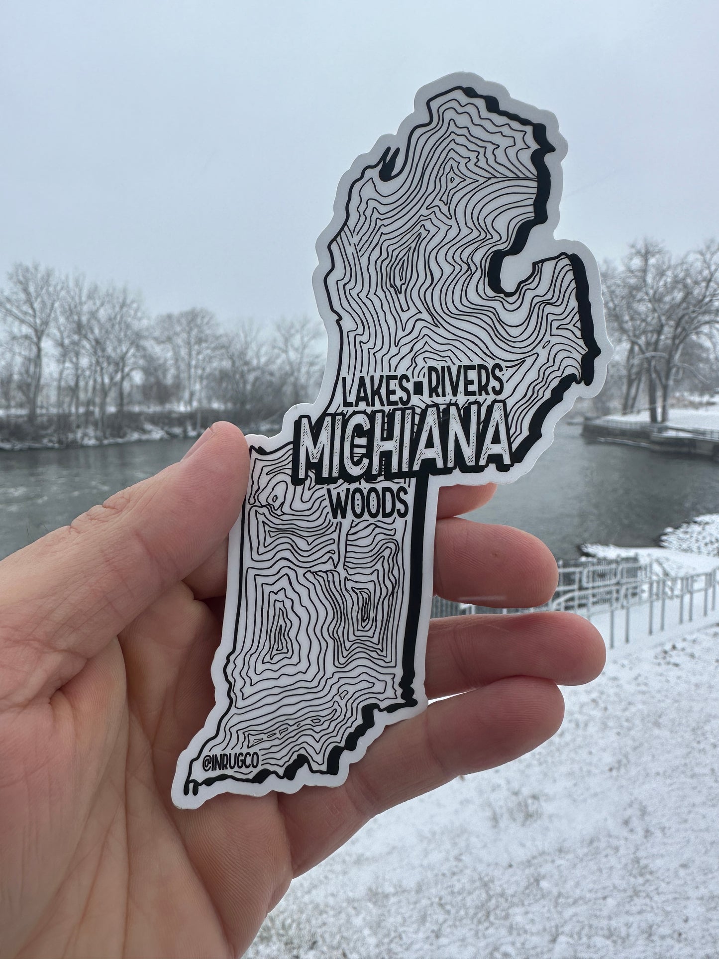 michiana map sticker inrugco