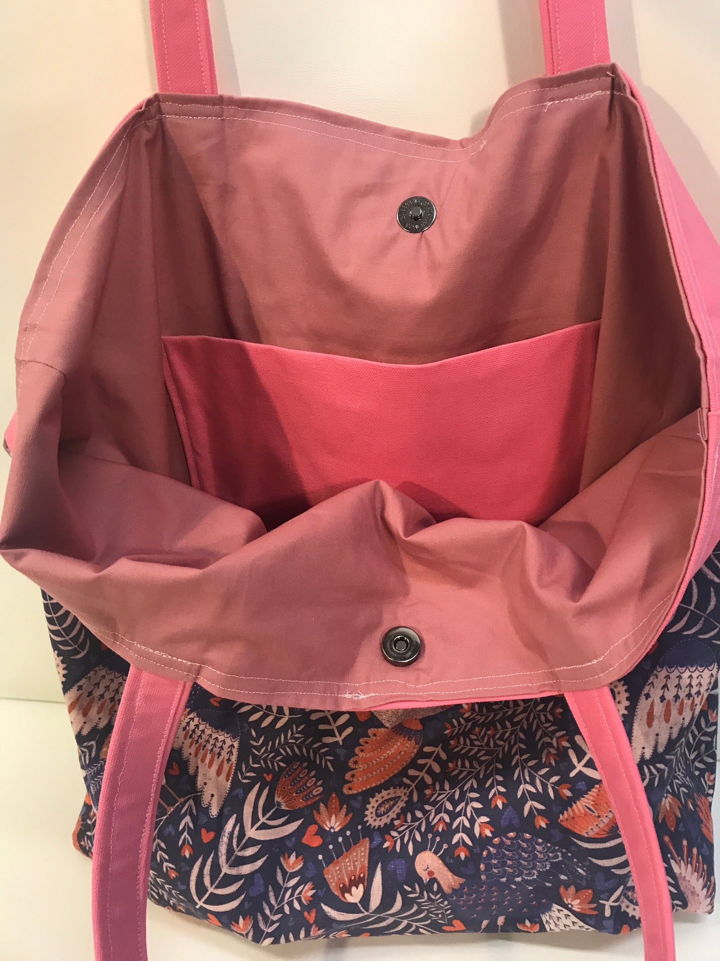 Folk Art Hen & Flowers Okinawa Tote - InRugCo Studio & Gift Shop