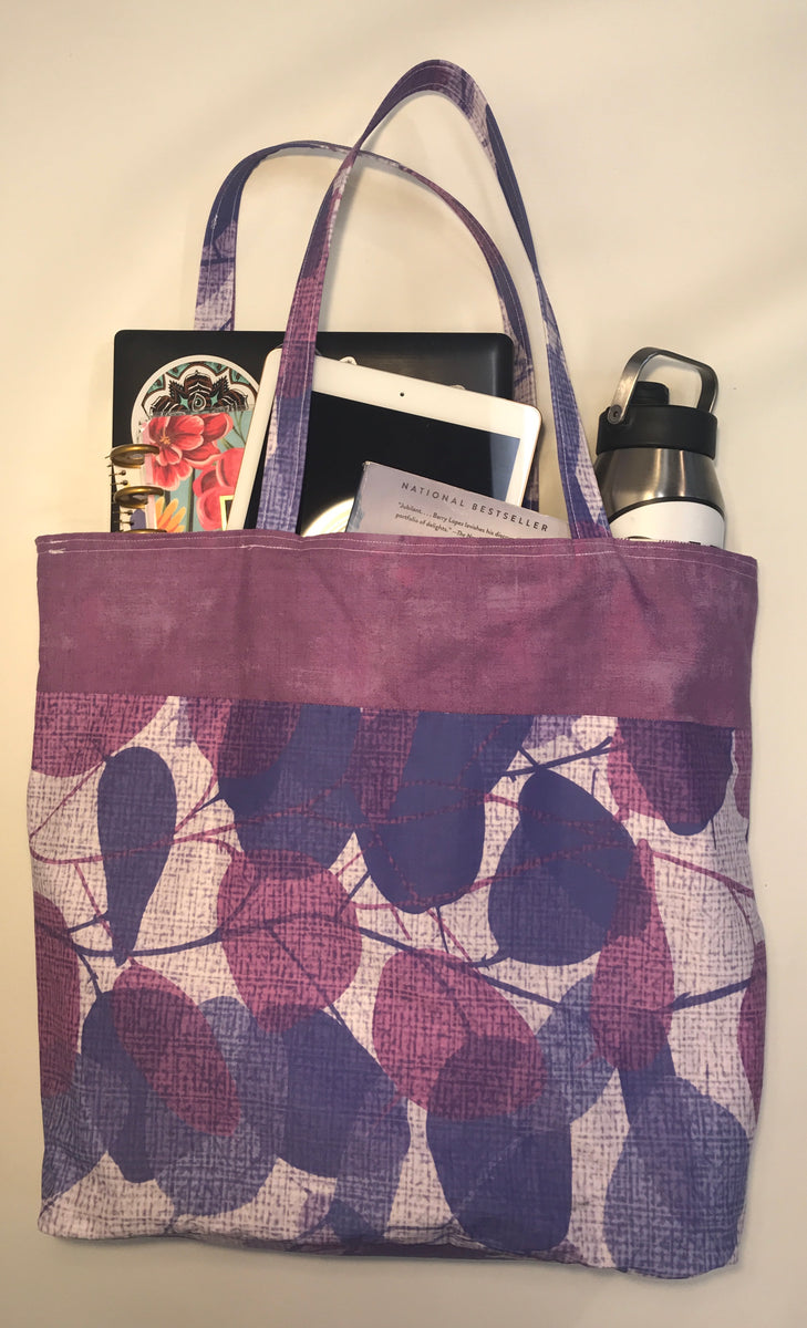 Quilting tote bag #purple - Shop nifeile-okinawa Handbags & Totes