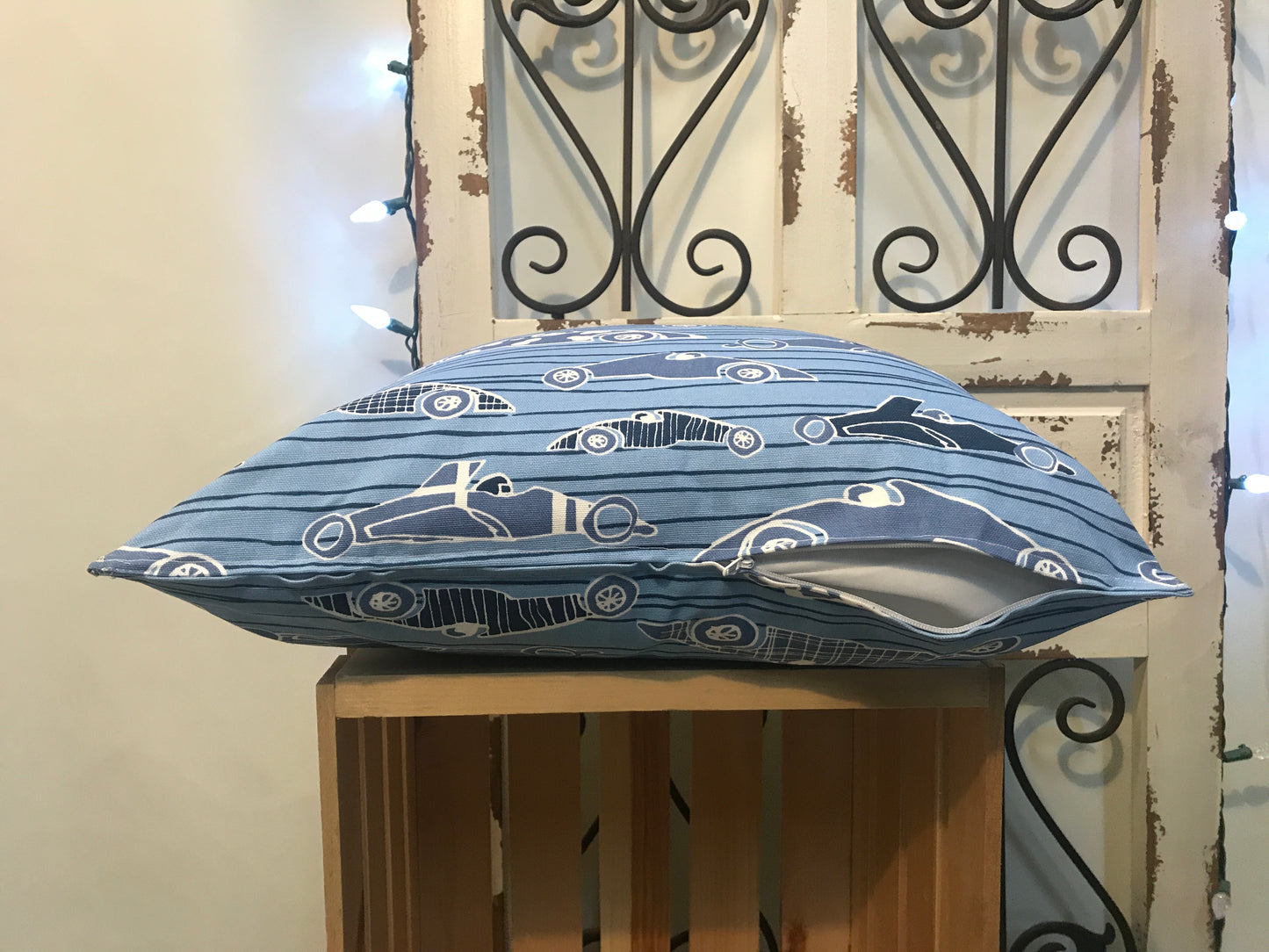 18" Race Cars Pillow Covers - InRugCo Studio & Gift Shop