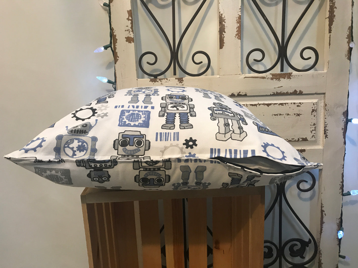 18" Robot Gear Pillow Covers - InRugCo Studio & Gift Shop
