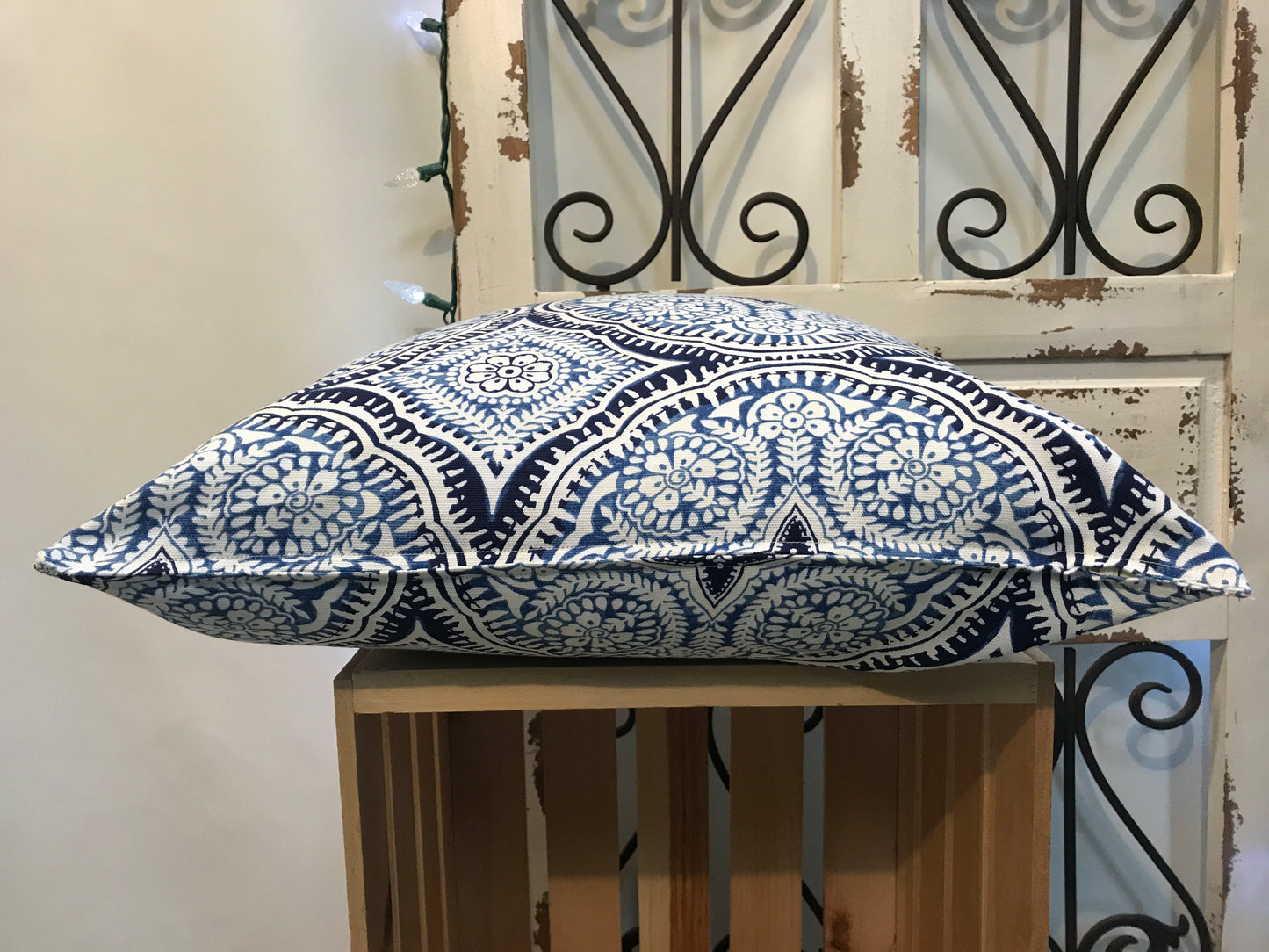18" Kaleidoscope Blue Pillow Covers - InRugCo Studio & Gift Shop