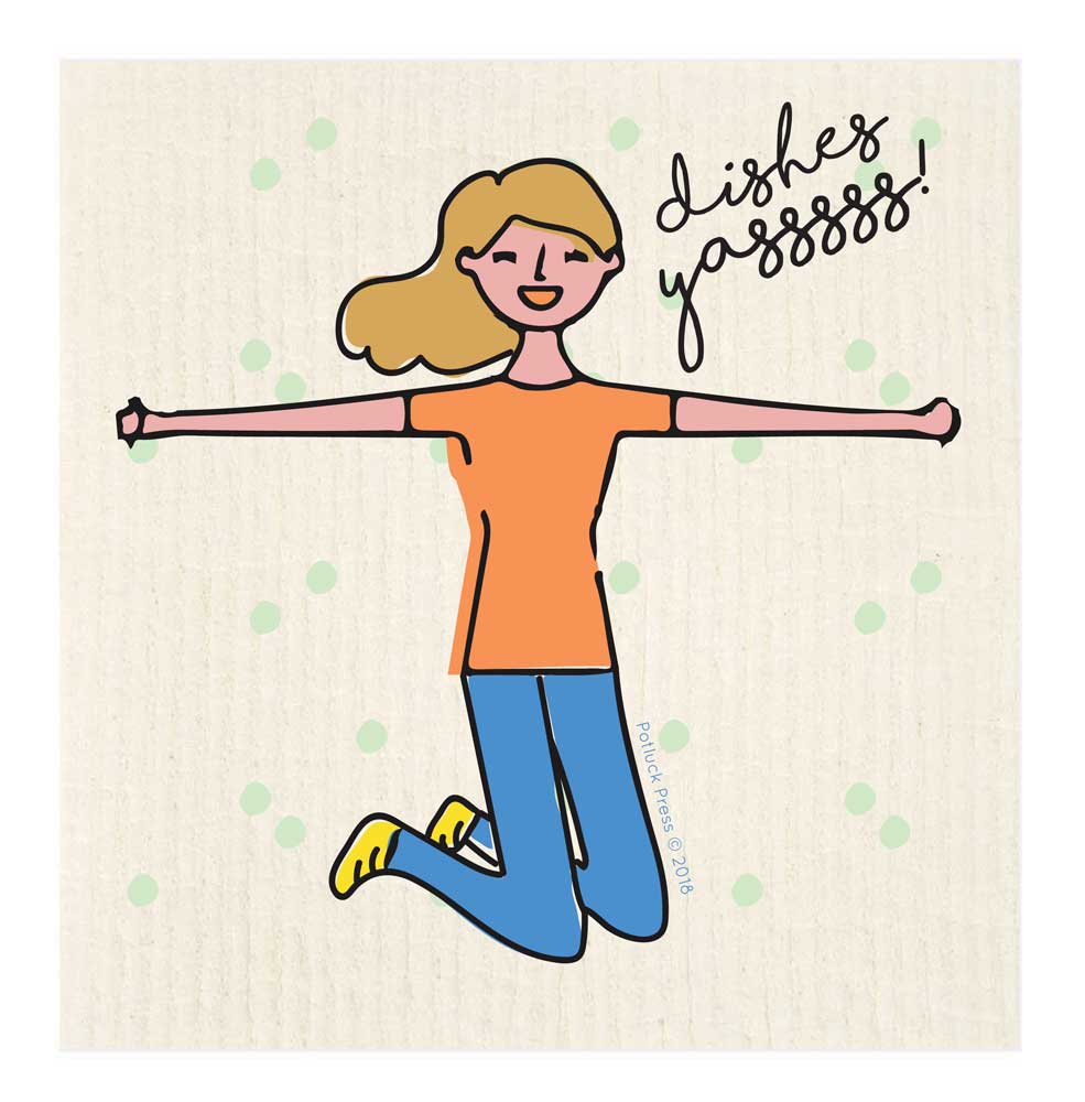 swedish dishcloth dishes yes yasss studio potluck press SD216