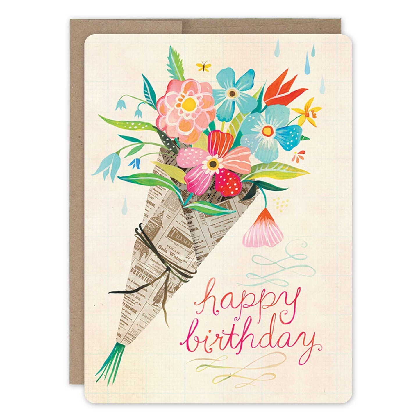 bouquet card