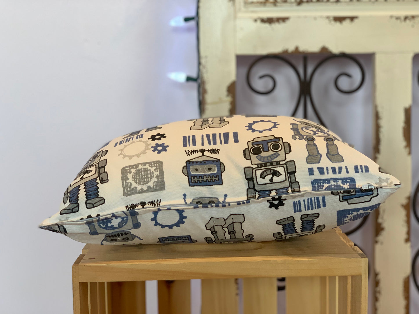 Lumbar (12" x 16") Robot Gear Pillow Covers - InRugCo Studio & Gift Shop