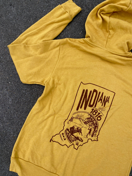 indiana est1816 full zip hoody mishawaka