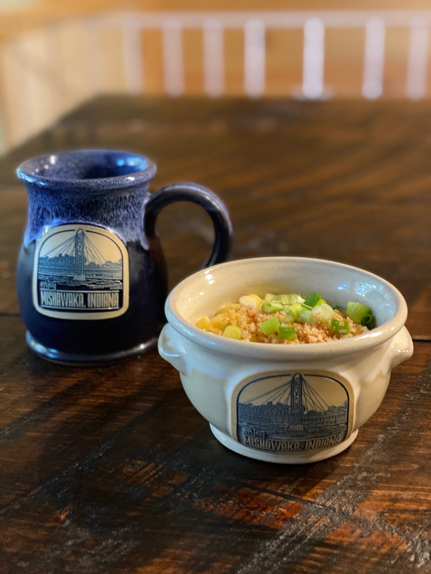 Mishawaka Indiana bowl and mug