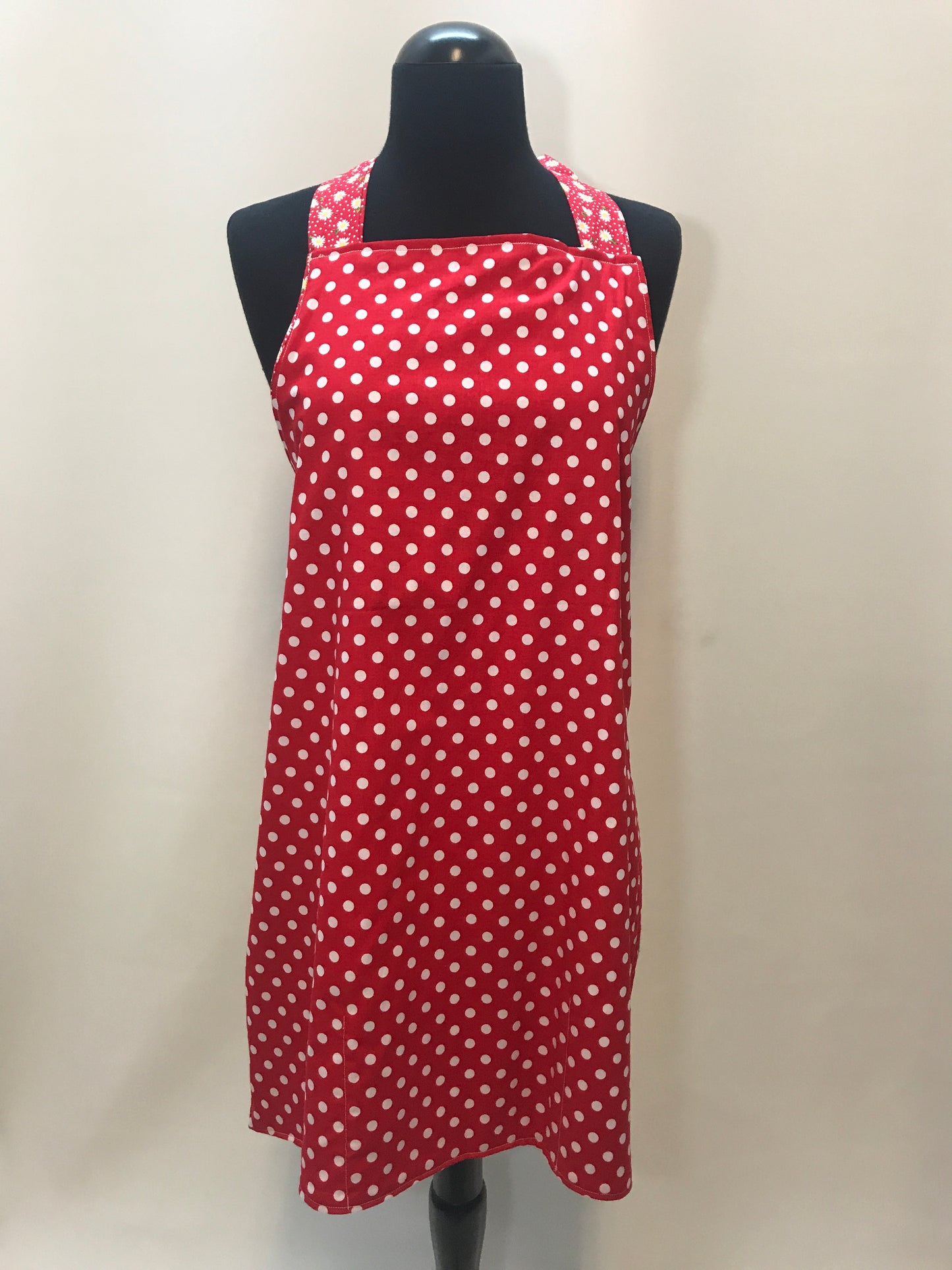 White Daisies & Red Polka-Dots Apron - InRugCo Studio & Gift Shop