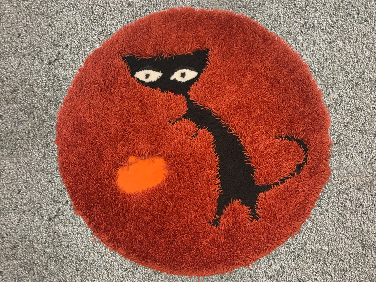 Scaredy Cat Area Rug - InRugCo Studio & Gift Shop