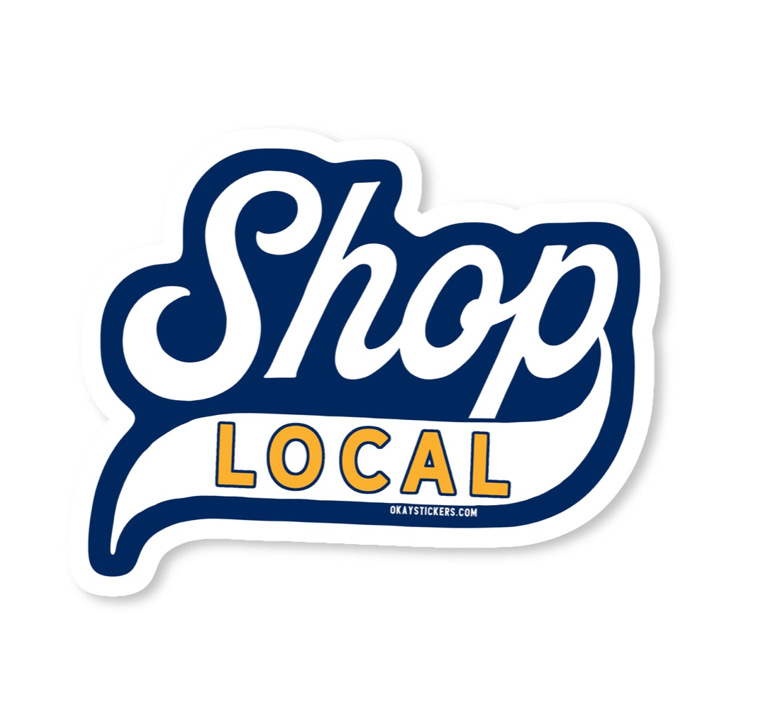 shop local sticker