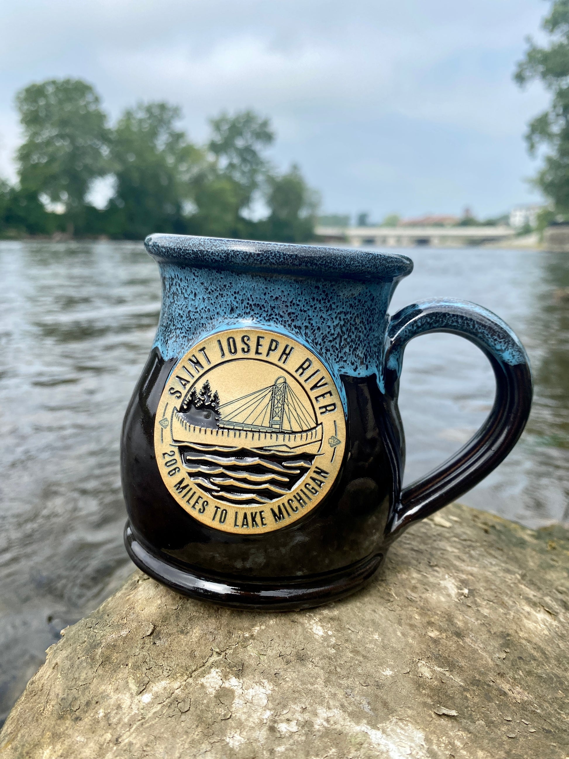 st Joe river mug beese blue