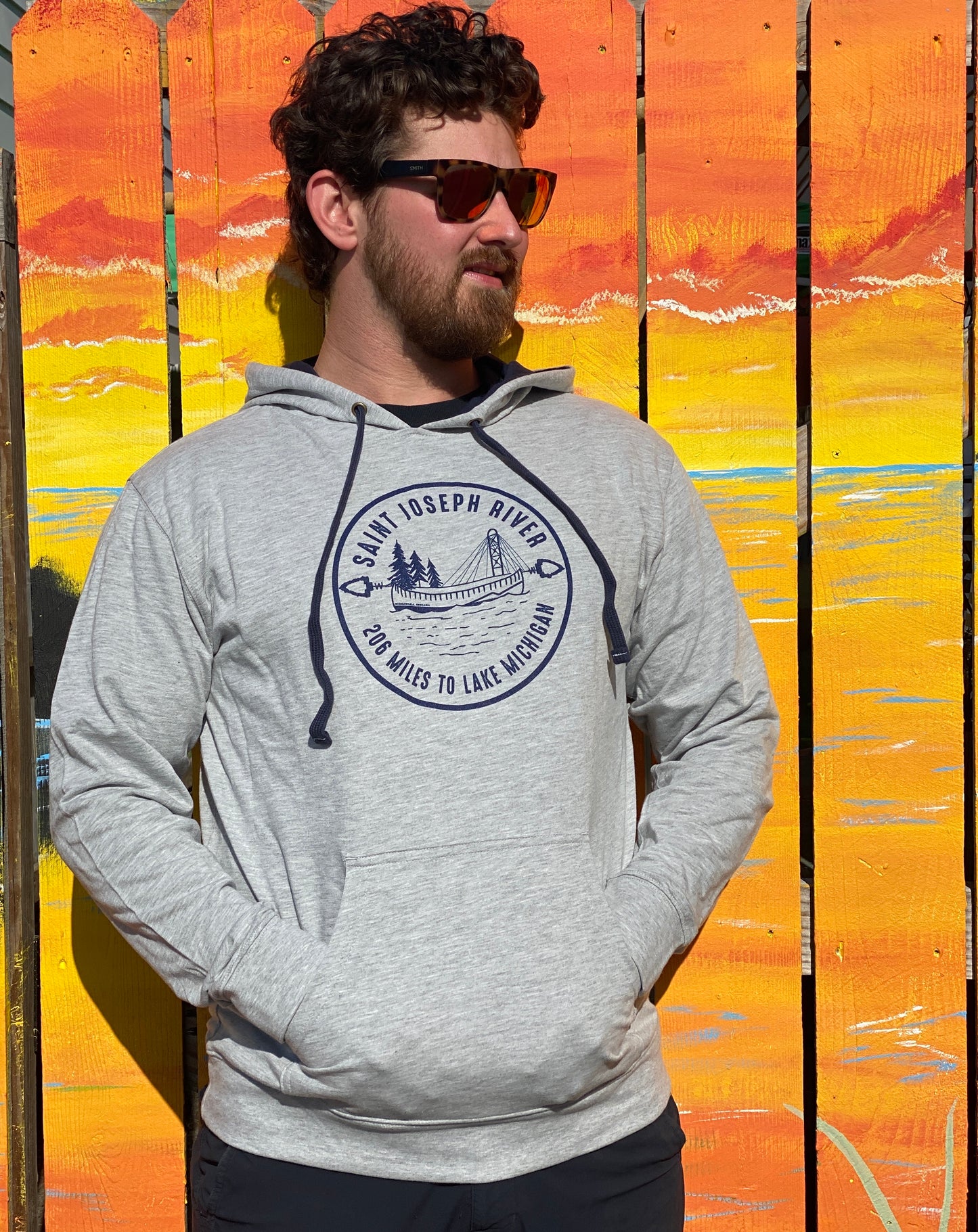 st. Joe river indiana michigan SJR hoody