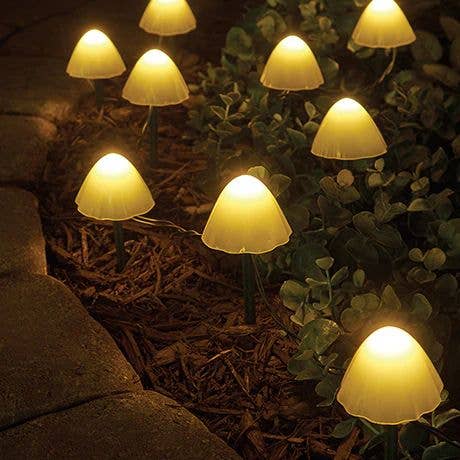 Solar Mushroom Garden Lights