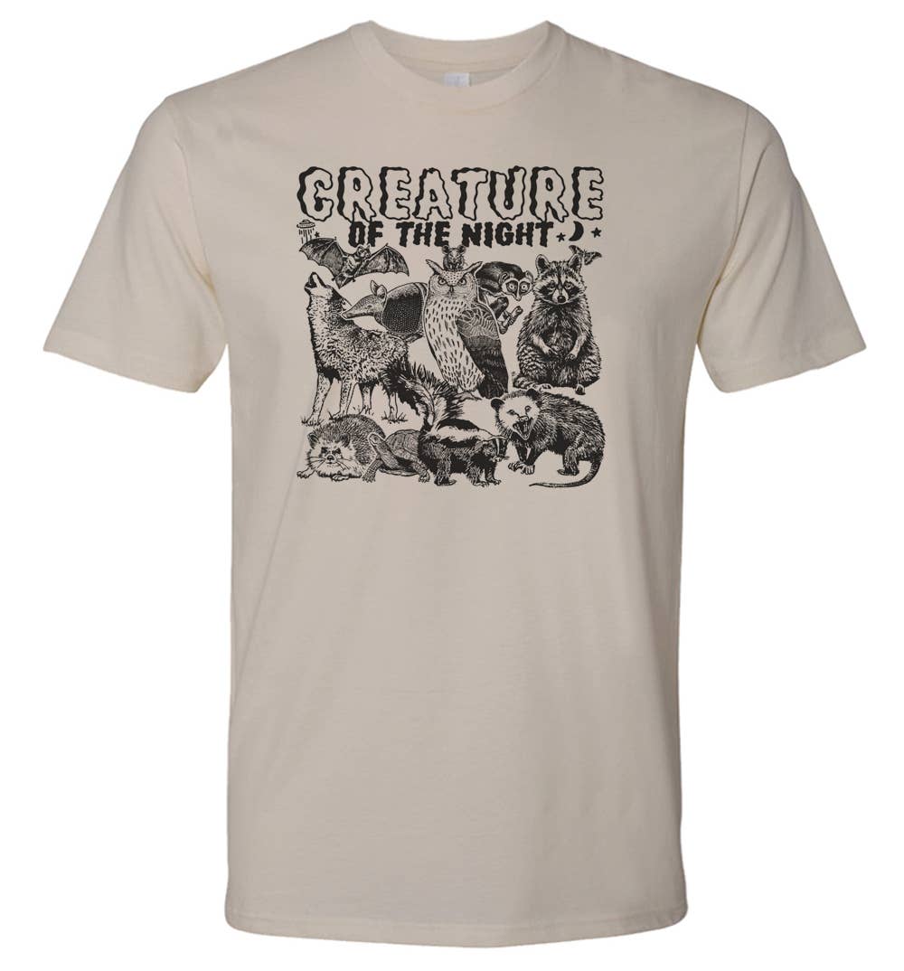 Creature of the Night T Shirt Funny Cool Graphic Tee Shirts