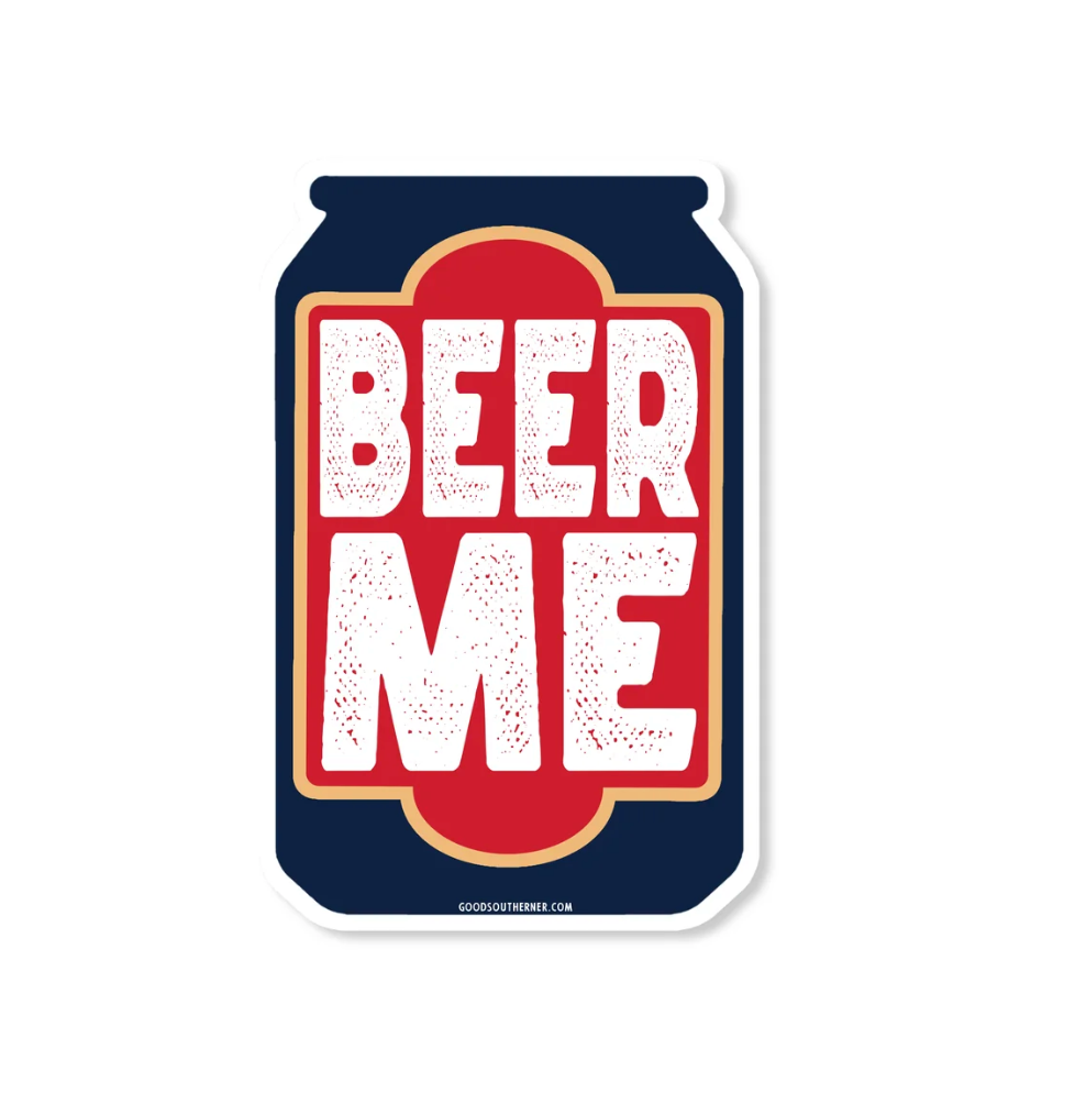 beer me sticker