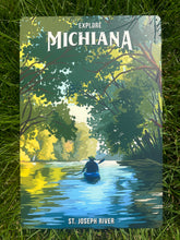 Load image into Gallery viewer, explore michiana metal sign inrugco