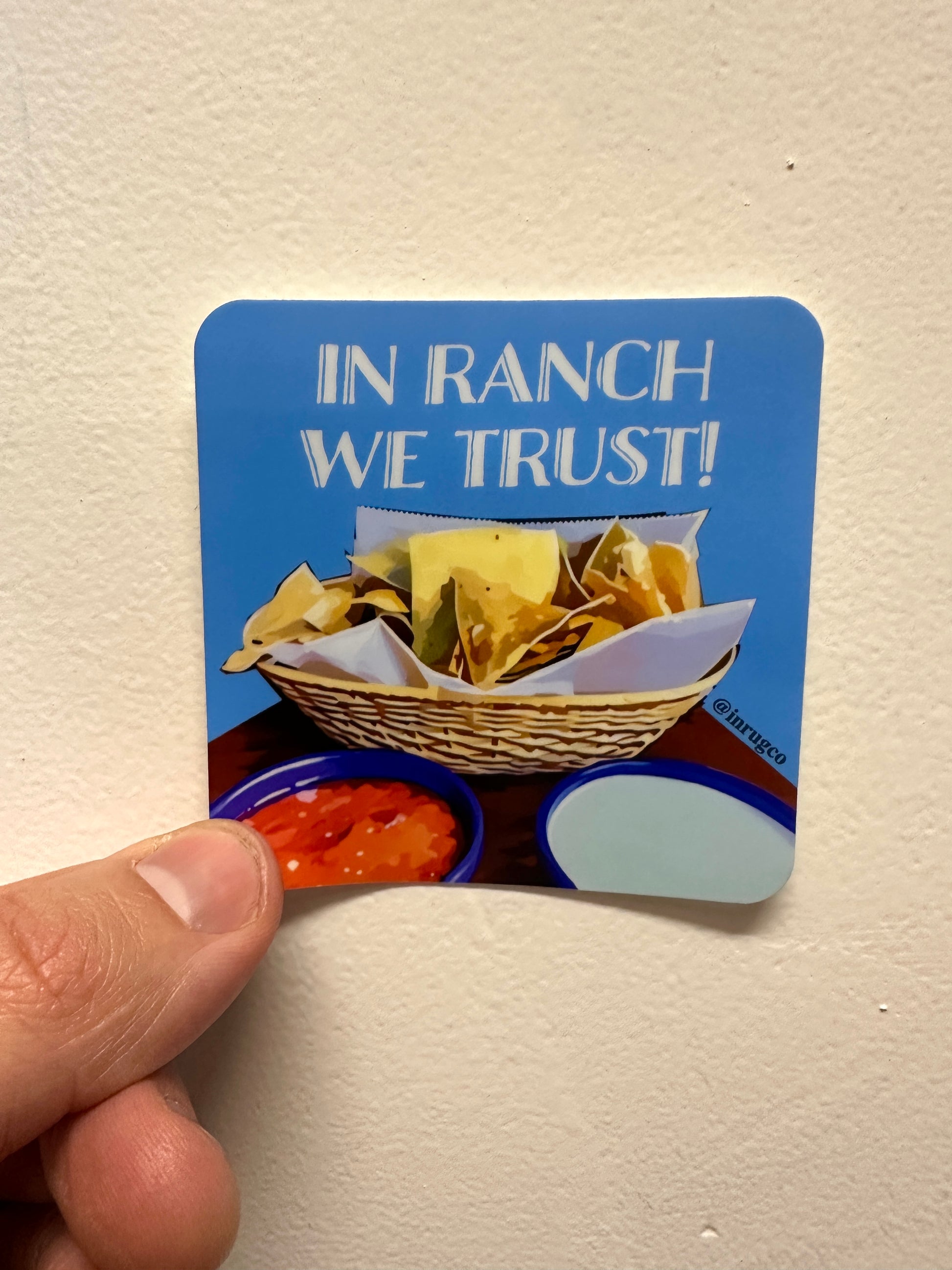 in ranch we trust sticker