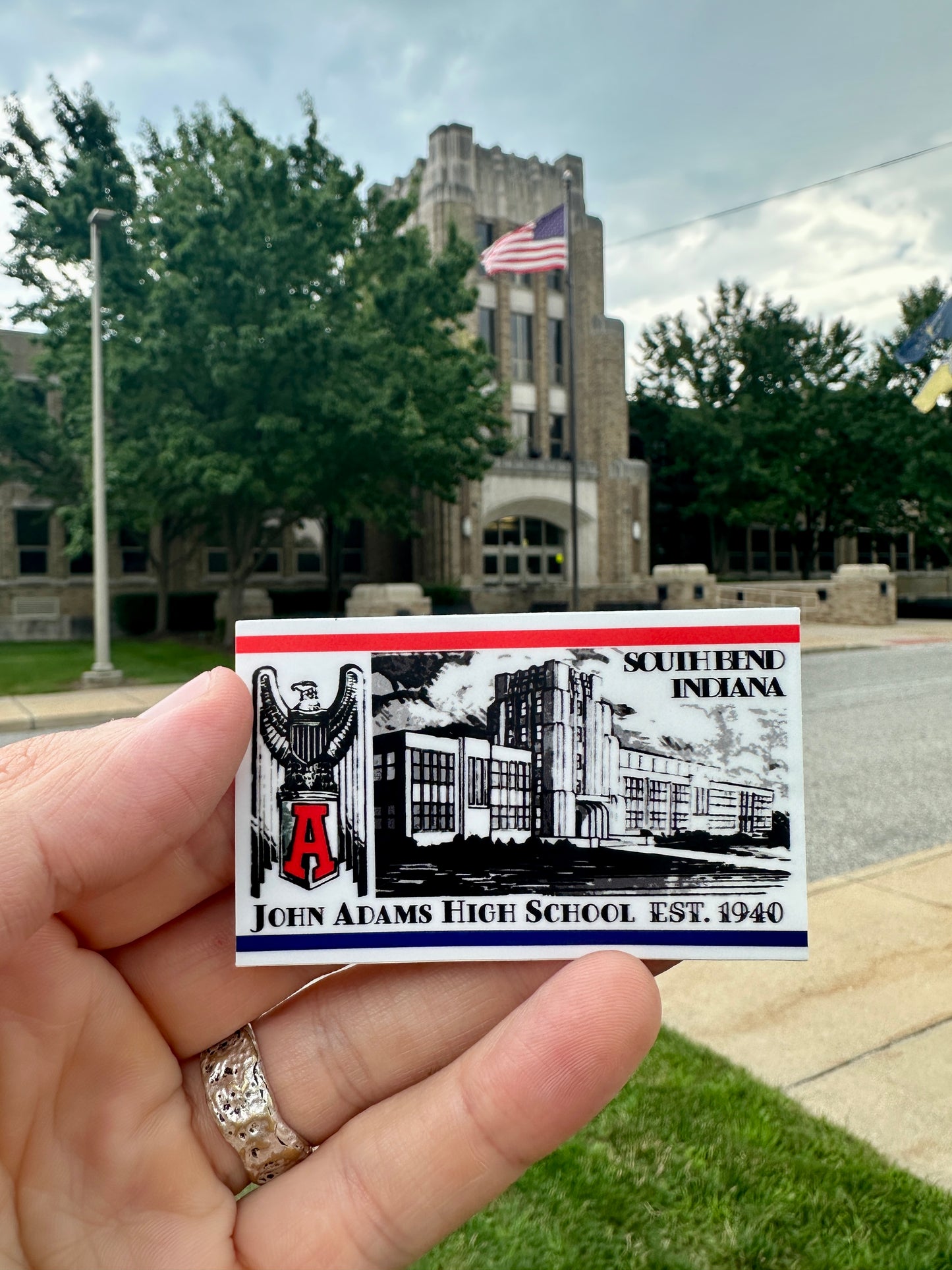 John adams high school sticker south bend indiana