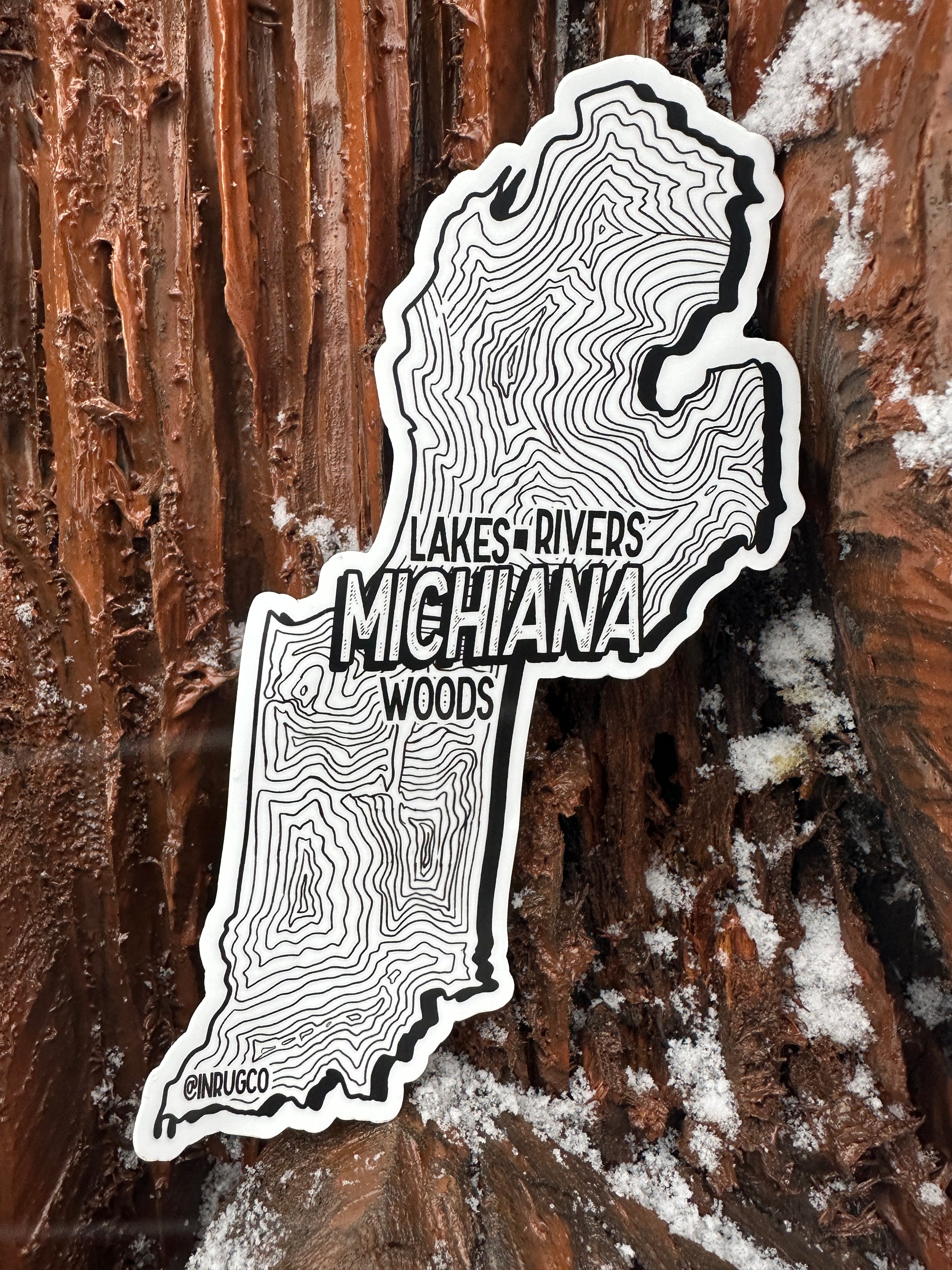 Michiana lakes rivers woods sticker