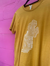 Load image into Gallery viewer, michiana map t shirt inrugco