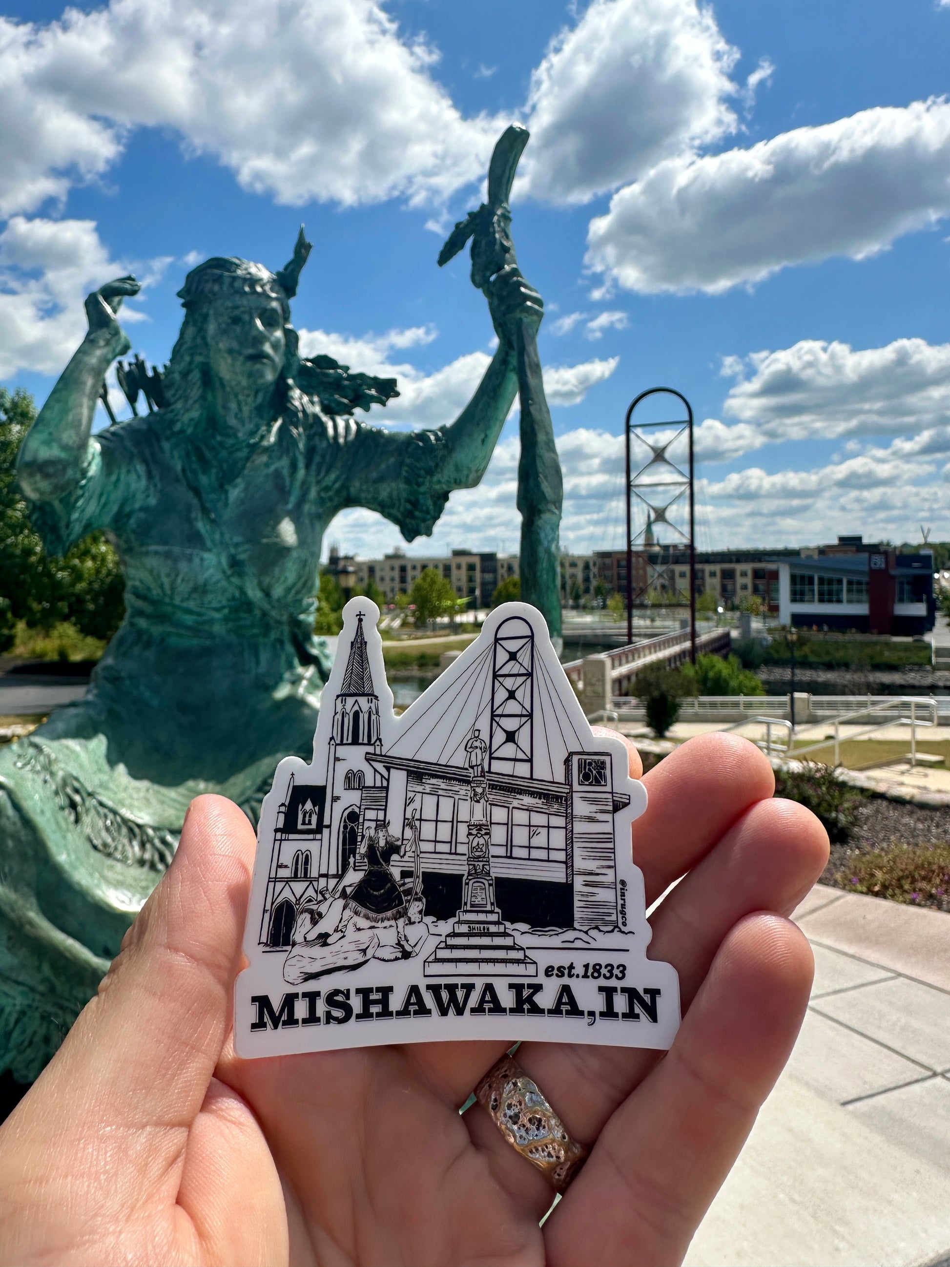 mishawaka indiana icon stickers
