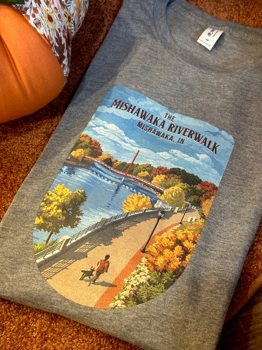 mishawaka indiana riverwalk tee