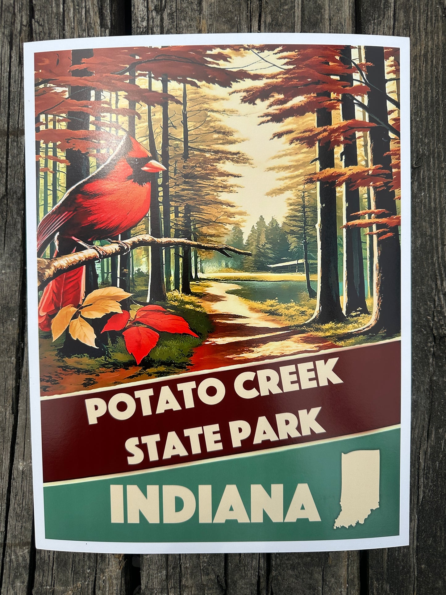 potato creek state park art print