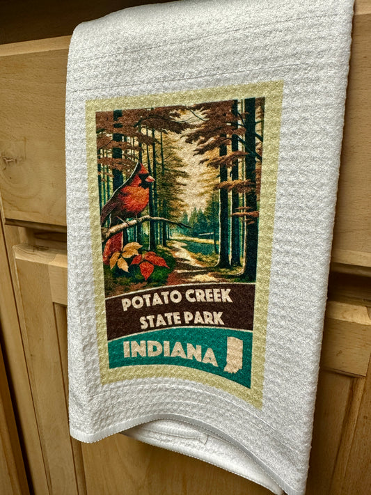 potato creek state park dish towel