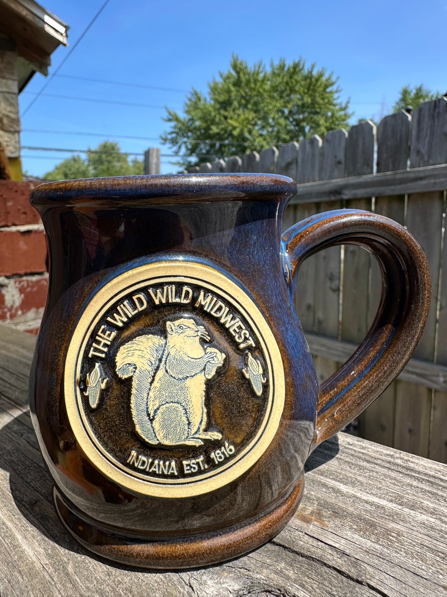 wild wild midwest squirrel mug denim