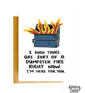 Dumpster Fire | Knotty Cards