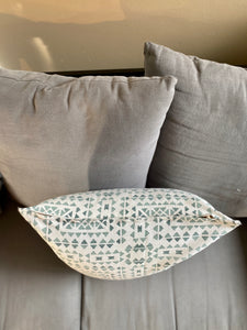 18" Green Primitive Print Pillow Covers - InRugCo Studio & Gift Shop