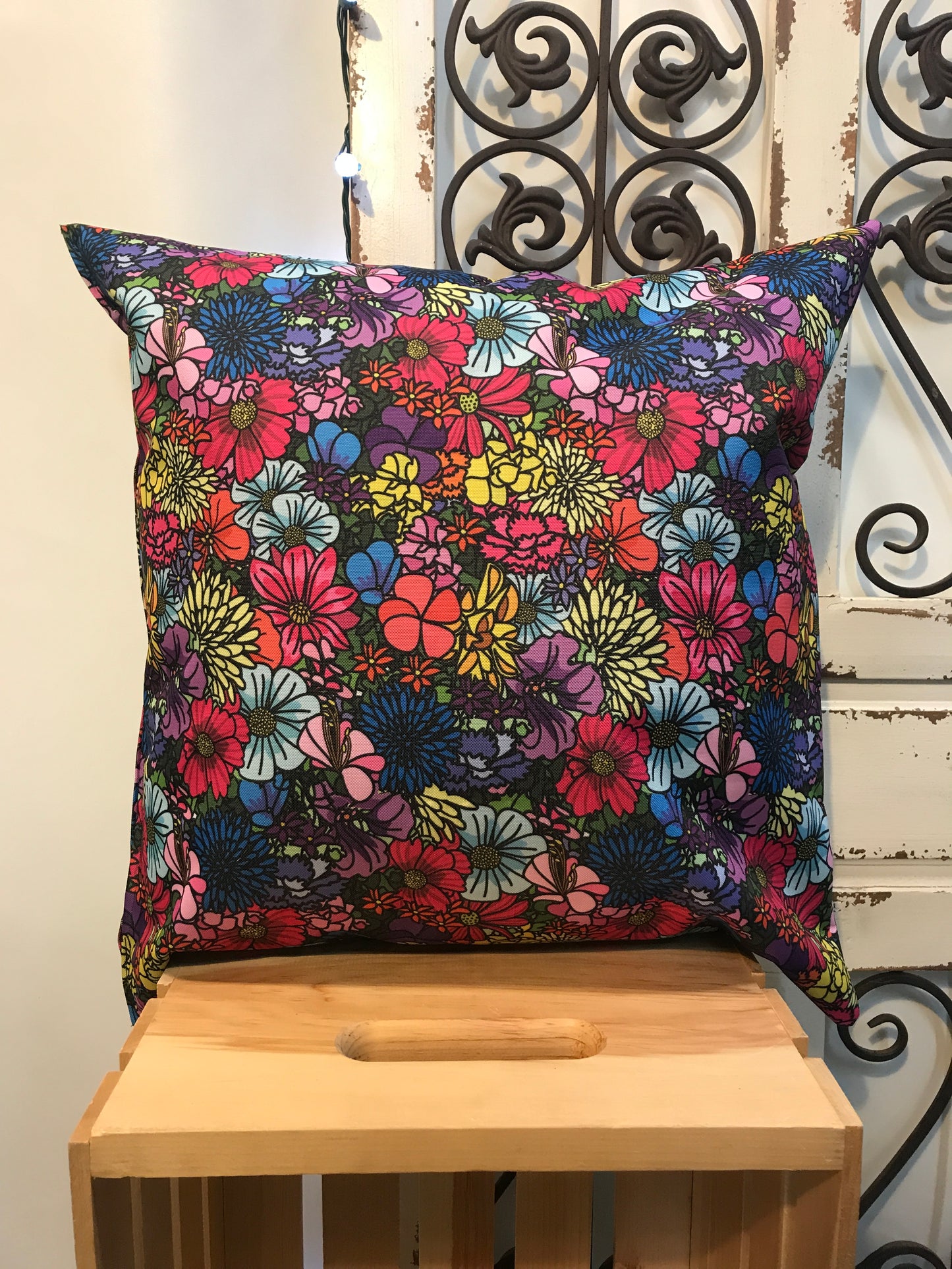 20" Wildflower Multi-Color Pillow Cover - InRugCo Studio & Gift Shop
