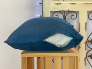 18" Solid Royal Blue Microsuede Pillow Covers - InRugCo Studio & Gift Shop
