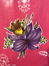 Load image into Gallery viewer, Purple Flowers Oil Cloth Apron - InRugCo Studio &amp; Gift Shop