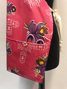 Purple Flowers Oil Cloth Apron - InRugCo Studio & Gift Shop