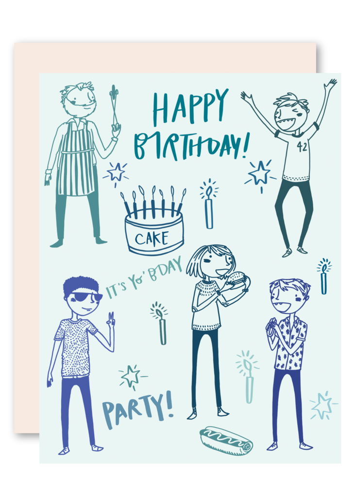 Pencil-Joy-Guy-Party-Birthday-Card