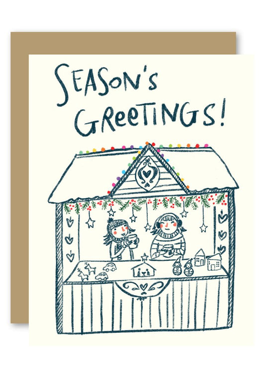 Seasons Greetings Card | Pencil Joy