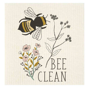Potluck-Press-Bee-Clean-Bees-Swedish-Dishcloth