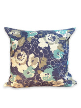 Load image into Gallery viewer, blue flowers 20x20 pillows