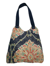 Load image into Gallery viewer, Feather Market Bag w/Snap Closure - InRugCo Studio &amp; Gift Shop