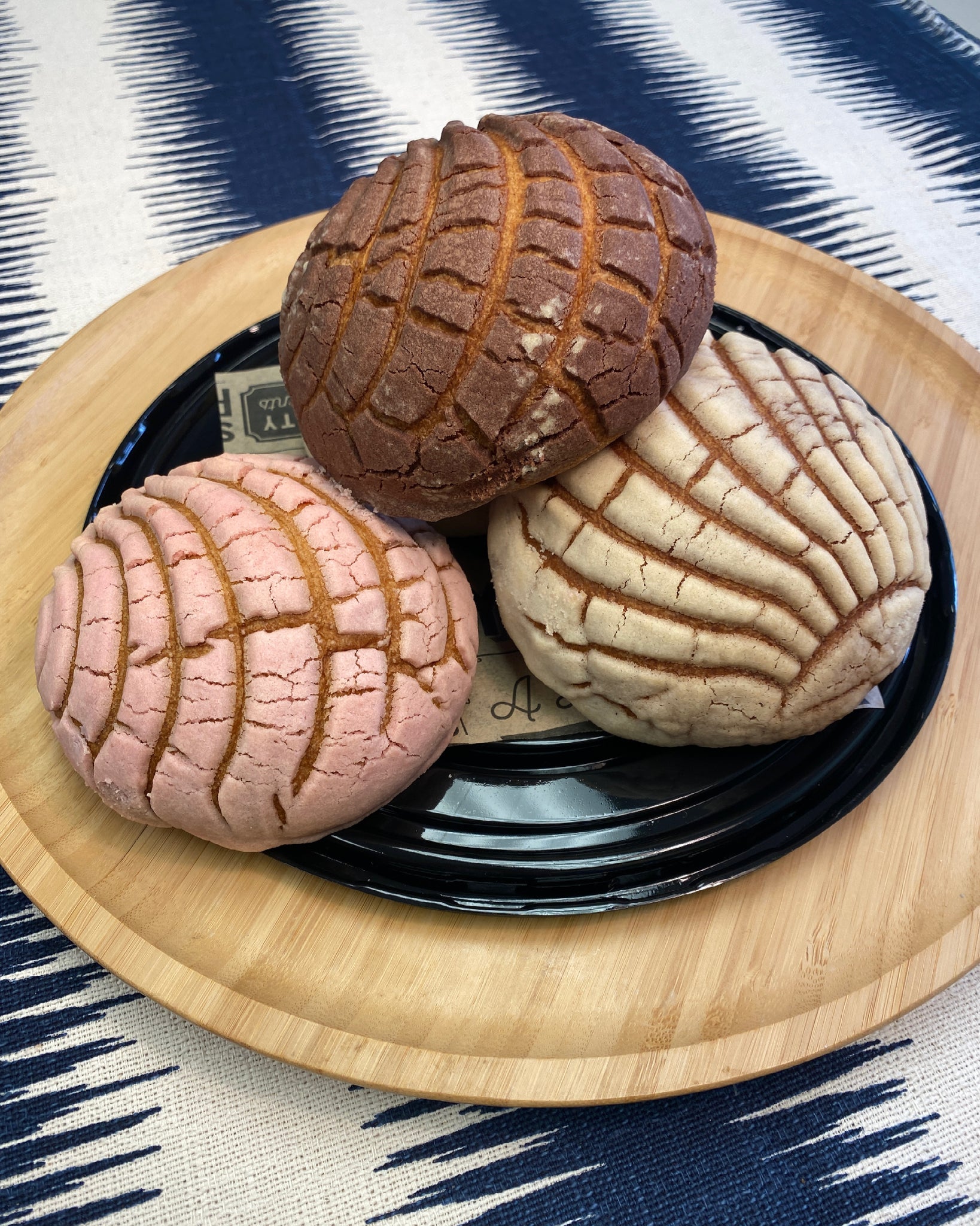 concha mexican bread and coffee cup is a breakfast in mexico city