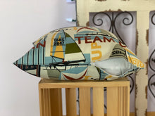 Load image into Gallery viewer, 18&quot; Nautical Sailboat Pillow Covers - InRugCo Studio &amp; Gift Shop