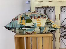 Load image into Gallery viewer, 18&quot; Nautical Sailboat Pillow Covers - InRugCo Studio &amp; Gift Shop
